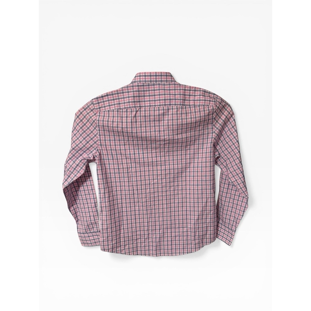 UntuckIt Dolcetto Shirt Men's Slim Large Plaid 100% Cotton Long Sleeve Button Up - Picture 2 of 5